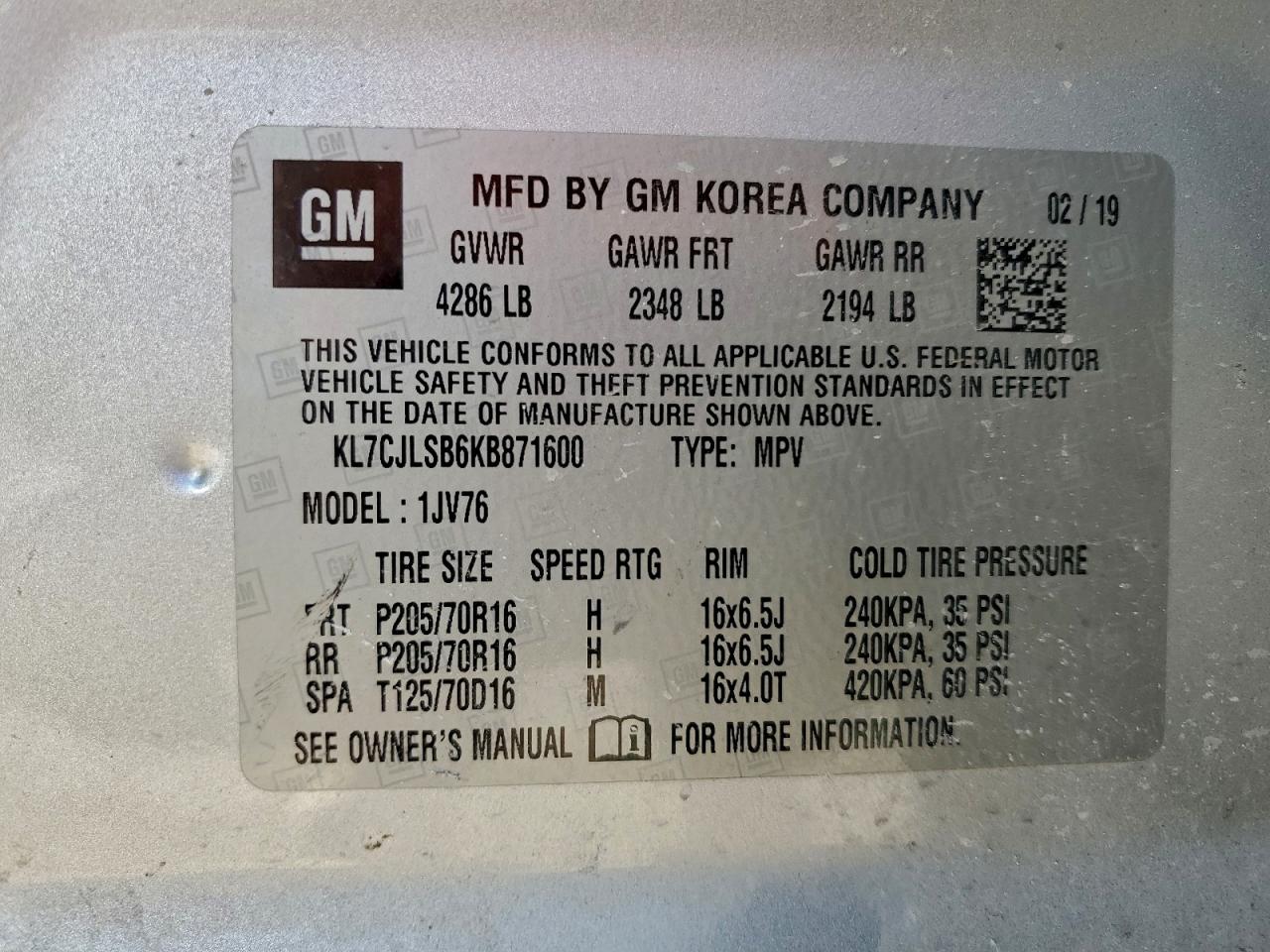 Chevrolet Trax 1lt Image 9