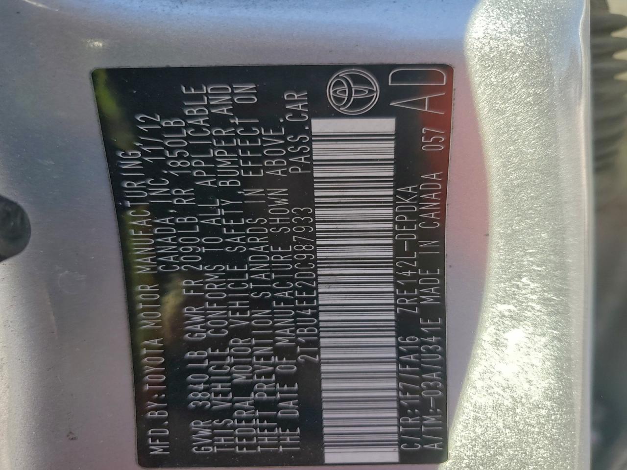 Toyota Corolla Base Image 7