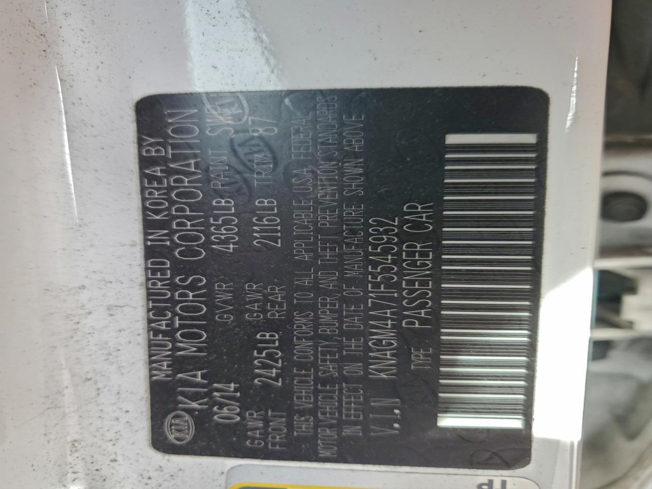 Kia Optima Lx Image 8