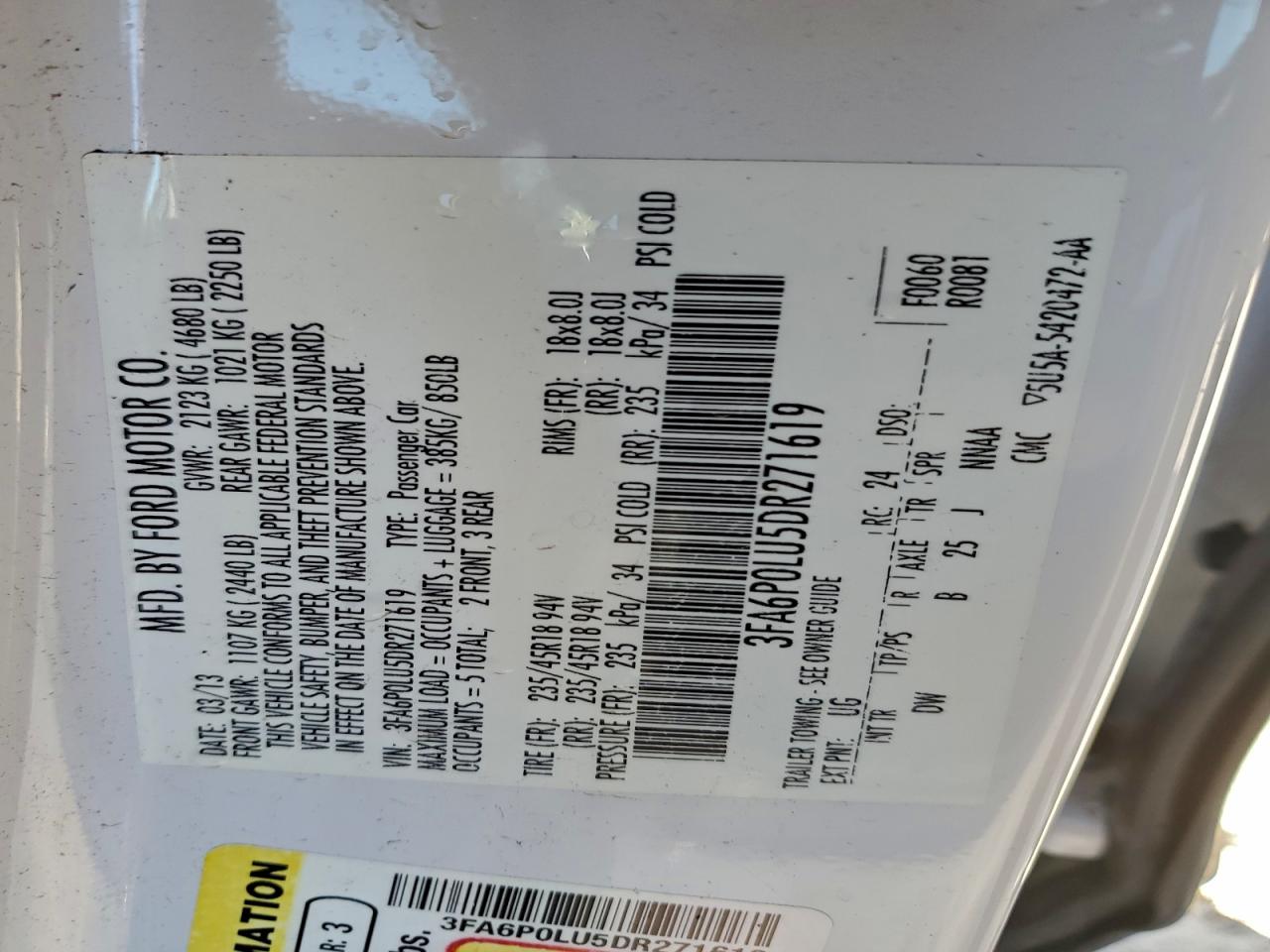 Ford Fusion Se Hybrid Image 9