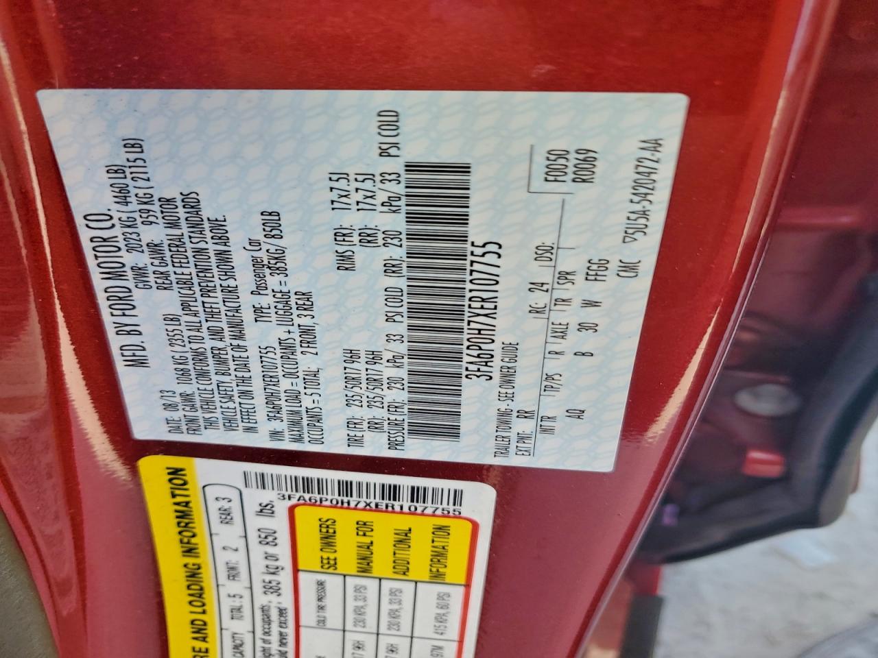 Ford Fusion Se Image 11