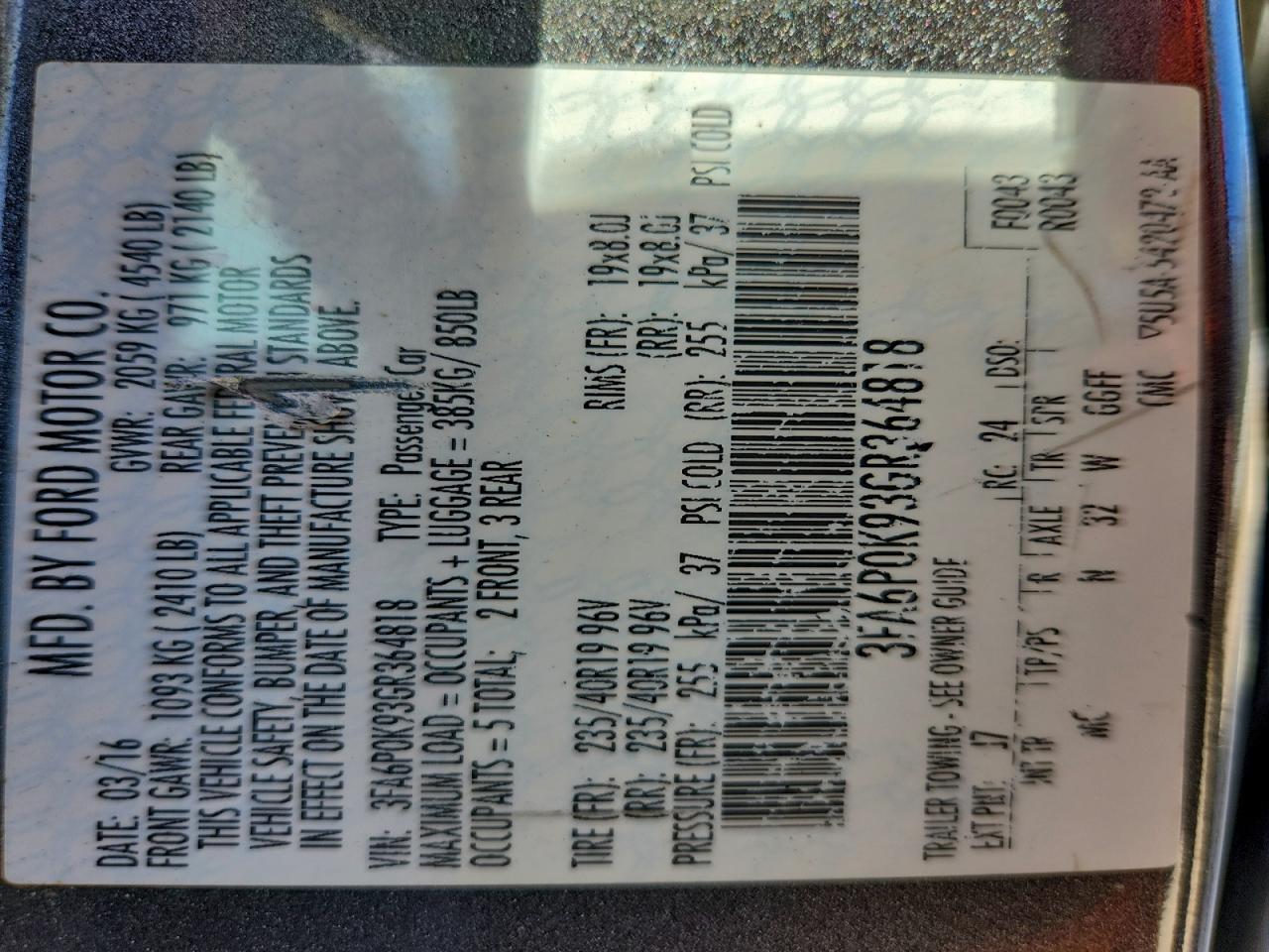 Ford Fusion Titanium Image 9